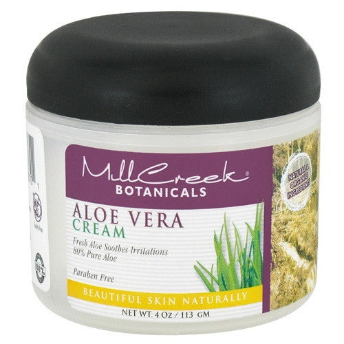 Mill Creek Botanicals Aloe Vera Cream 80% Pure - 4 Oz